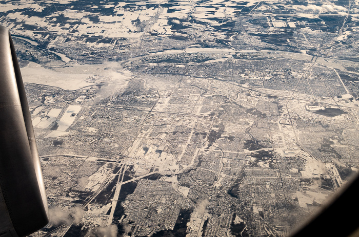 Quebec City, Sankt-Lorenz-Strom (oben) 2019-01-26 Flug UAL31 München Franz Josef Strauß (MUC/EDDM) - Newark (KEWR) Luftbild aerial photo