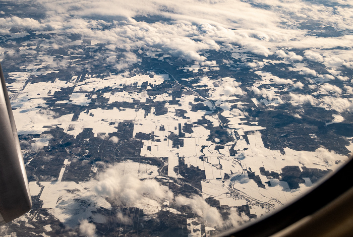 Quebec Chaudière-Appalaches 2019-01-26 Flug UAL31 München Franz Josef Strauß (MUC/EDDM) - Newark (KEWR) Luftbild aerial photo