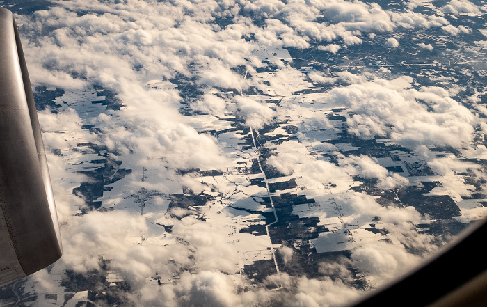 Quebec Estrie 2019-01-26 Flug UAL31 München Franz Josef Strauß (MUC/EDDM) - Newark (KEWR) Luftbild aerial photo