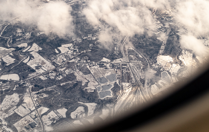 New York Albany County: Selkirk CSX Railyard (rechts unten) 2019-01-26 Flug UAL31 München Franz Josef Strauß (MUC/EDDM) - Newark (KEWR) Luftbild aerial photo