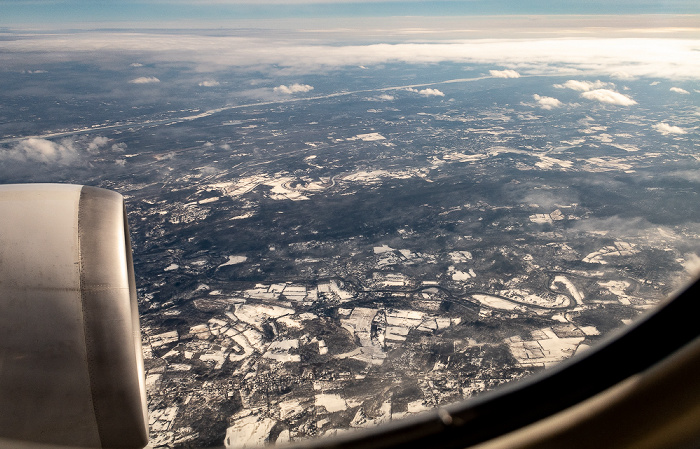 New York Ulster County 2019-01-26 Flug UAL31 München Franz Josef Strauß (MUC/EDDM) - Newark (KEWR) Dutchess County Hudson River Luftbild aerial photo