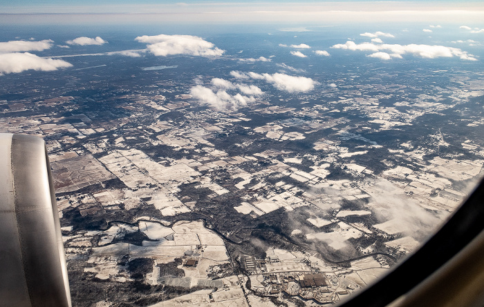 New York Ulster County 2019-01-26 Flug UAL31 München Franz Josef Strauß (MUC/EDDM) - Newark (KEWR) Watchtower (New York) Luftbild aerial photo