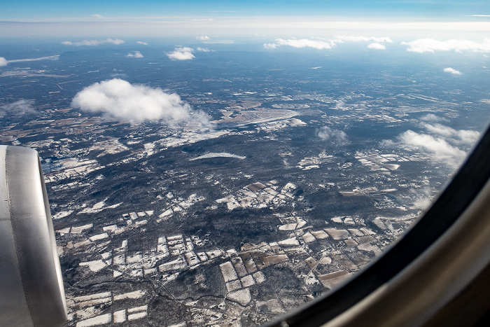 New York Orange County 2019-01-26 Flug UAL31 München Franz Josef Strauß (MUC/EDDM) - Newark (KEWR) Orange County Airport Luftbild aerial photo