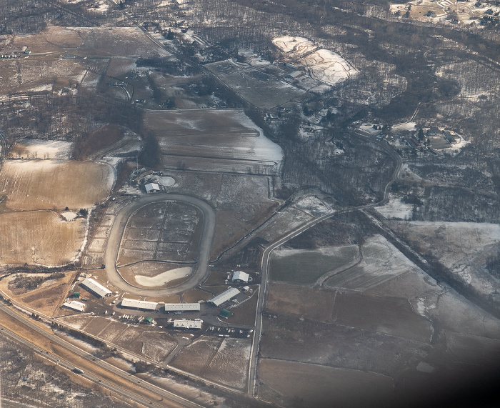 New York Orange County: Mark Ford Training Center 2019-01-26 Flug UAL31 München Franz Josef Strauß (MUC/EDDM) - Newark (KEWR) Interstate I-84 Luftbild aerial photo