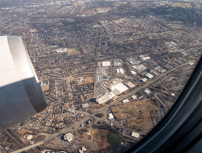 Bergen County: Fair Lawn, New Jersey Route 208 2019-01-26 Flug UAL31 München Franz Josef Strauß (MUC/EDDM) - Newark (KEWR) Luftbild aerial photo