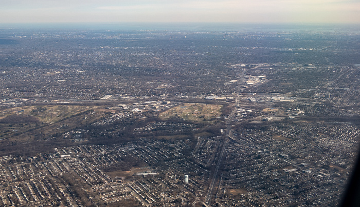 Bergen County: Fair Lawn, New Jersey Route 208 2019-01-26 Flug UAL31 München Franz Josef Strauß (MUC/EDDM) - Newark (KEWR) Arcola Country Club Paramus Paramus Golf Course The Ridgewood Country Club Luftbild aerial photo