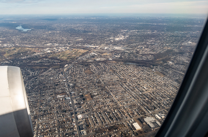 New Jersey Bergen County: Fair Lawn (unten), Paramus 2019-01-26 Flug UAL31 München Franz Josef Strauß (MUC/EDDM) - Newark (KEWR) Luftbild aerial photo