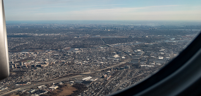 New Jersey Bergen County: Interstate I-80 2019-01-26 Flug UAL31 München Franz Josef Strauß (MUC/EDDM) - Newark (KEWR) Luftbild aerial photo