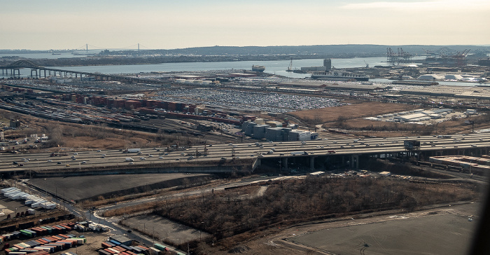 New Jersey Essex County: Newark 2019-01-26 Flug UAL31 München Franz Josef Strauß (MUC/EDDM) - Newark (KEWR) Luftbild aerial photo