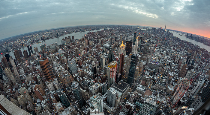 Blick vom Empire State Building: Manhattan New York City