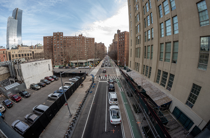 New York City Blick vom High Line Park: Chelsea - West 26th Street Elliot Houses Manhattan West R.C. Williams Company Building