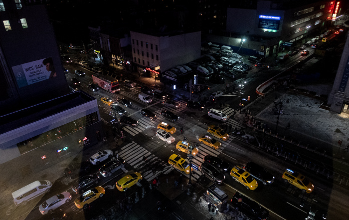 Blick aus dem Madison Square Garden: 31st Street / 8th Avenue New York City