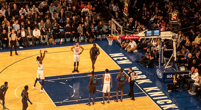 New York City Madison Square Garden: NBA-Spiel New York Knicks - Dallas Mavericks