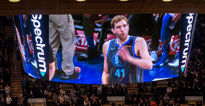 New York City Madison Square Garden: NBA-Spiel New York Knicks - Dallas Mavericks, Dirk Nowitzki