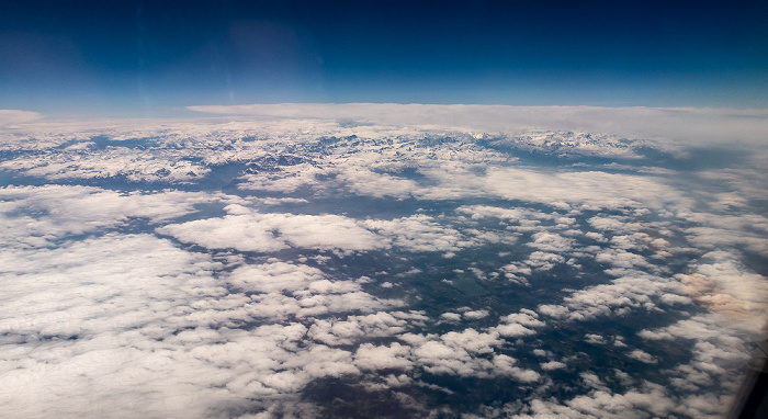 Alpen in Wolken Kanton Zürich