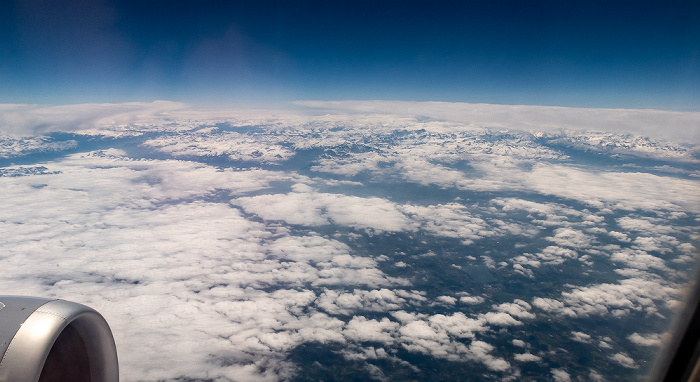 Kanton Zürich Alpen in Wolken 2019-05-16 Flug DLH1892 München Franz Josef Strauß (MUC/EDDM) - Bilbao (BIO/LEBB) Luftbild aerial photo