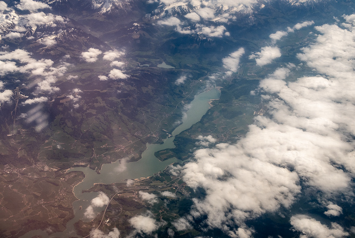 Kanton Freiburg Lac de la Gruyère 2019-05-16 Flug DLH1892 München Franz Josef Strauß (MUC/EDDM) - Bilbao (BIO/LEBB) Luftbild aerial photo