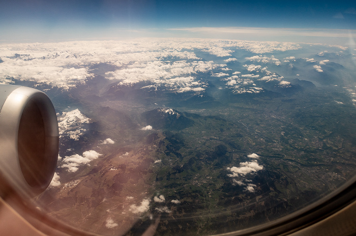 Alpen in Wolken Auvergne-Rhône-Alpes