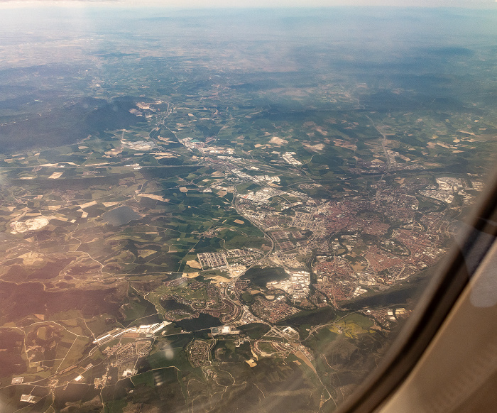 Navarra Pamplona 2019-05-16 Flug DLH1892 München Franz Josef Strauß (MUC/EDDM) - Bilbao (BIO/LEBB) Luftbild aerial photo