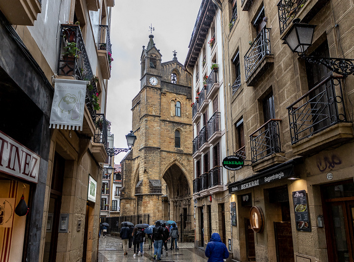 Donostia-San Sebastián Parte Vieja-Alde Zaharra: Narrika Kalea Iglesia de San Vicente Mártir