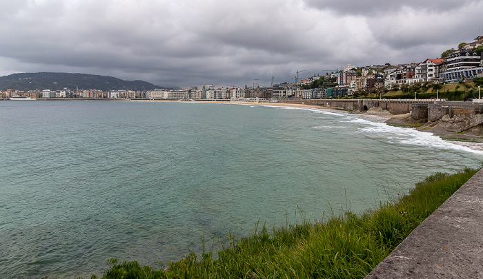 Bahía de La Concha mit Playa de La Concha Donostia-San Sebastián