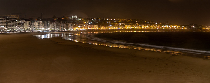 Donostia-San Sebastián Bahía de La Concha mit Playa de La Playa de La Concha 