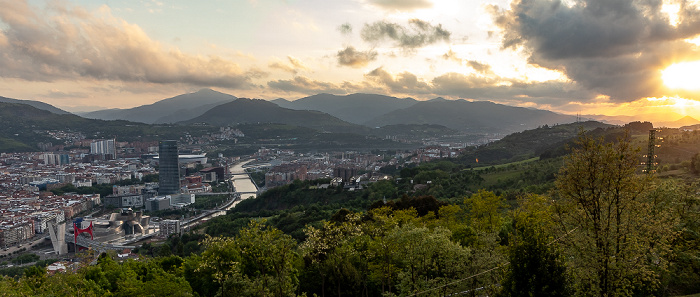 Monte Archanda: Blick vom Parque del Funicular Bilbao