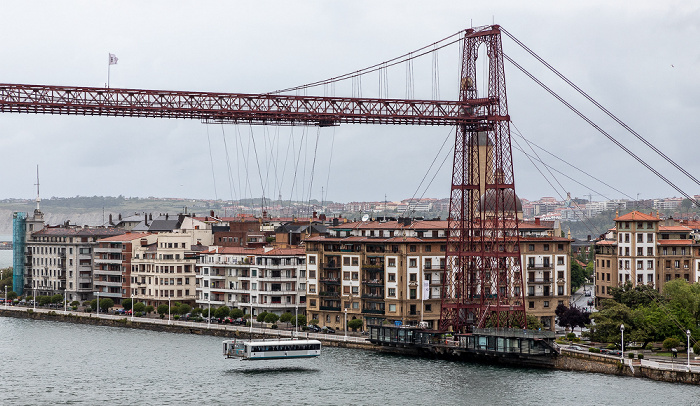 Ría de Bilbao, Schwebefähre Puente de Vizcaya (Puente Colgante), Stadtteil Las Arenas der Gemeinde Getxo Portugalete
