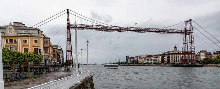 Ría de Bilbao, Schwebefähre Puente de Vizcaya (Puente Colgante), Stadtteil Las Arenas der Gemeinde Getxo Portugalete