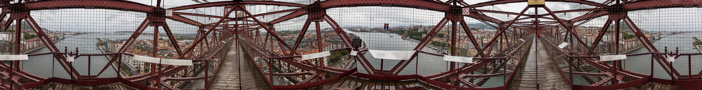 Portugalete Blick von der Schwebefähre Puente de Vizcaya