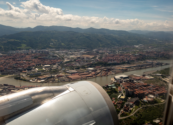 Ría de Bilbao 2019-05-20 Flug DLH1893 Bilbao (BIO/LEBB) - München Franz Josef Strauß (MUC/EDDM) Luftbild aerial photo