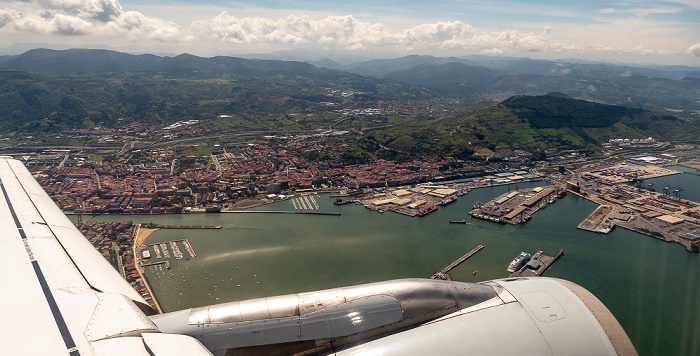 Baskenland Hafen Bilbao, Golf von Biskaya 2019-05-20 Flug DLH1893 Bilbao (BIO/LEBB) - München Franz Josef Strauß (MUC/EDDM) Luftbild aerial photo