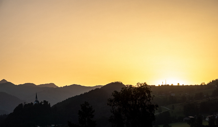 Blick aus dem Hotel Sattlerwirt: Chiemgauer Alpen Ebbs