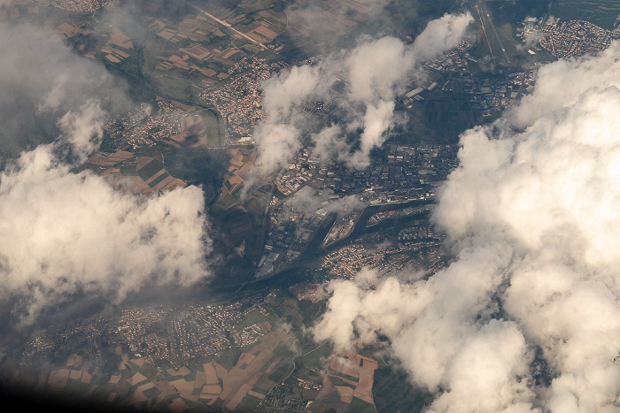 Bamberg 2019-08-10 Flug DLH2510 München Franz Josef Strauß (MUC/EDDM) - Birmingham (BHX/EGBB) Luftbild aerial photo