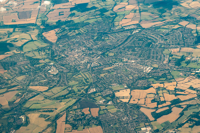 Hertfordshire St Albans 2019-08-10 Flug DLH2510 München Franz Josef Strauß (MUC/EDDM) - Birmingham (BHX/EGBB) Luftbild aerial photo