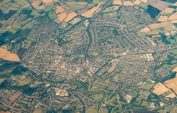 Hertfordshire St Albans 2019-08-10 Flug DLH2510 München Franz Josef Strauß (MUC/EDDM) - Birmingham (BHX/EGBB) Luftbild aerial photo