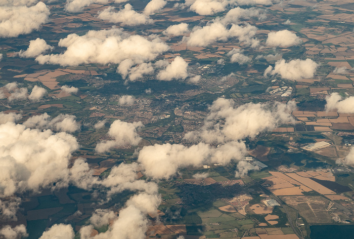 Bedfordshire Bedford 2019-08-10 Flug DLH2510 München Franz Josef Strauß (MUC/EDDM) - Birmingham (BHX/EGBB) Luftbild aerial photo