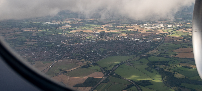 Staffordshire Lichfield, Aston Expressway 2019-08-10 Flug DLH2510 München Franz Josef Strauß (MUC/EDDM) - Birmingham (BHX/EGBB) Fradley and Streethay Fradley Park Luftbild aerial photo