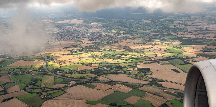 Staffordshire Midland Expressway M6 Toll 2019-08-10 Flug DLH2510 München Franz Josef Strauß (MUC/EDDM) - Birmingham (BHX/EGBB) Burntwood Luftbild aerial photo