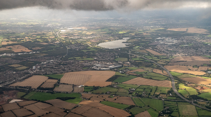 West Midlands Walsall, Midland Expressway M6 Toll 2019-08-10 Flug DLH2510 München Franz Josef Strauß (MUC/EDDM) - Birmingham (BHX/EGBB) Luftbild aerial photo