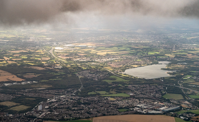 Birmingham 2019-08-10 Flug DLH2510 München Franz Josef Strauß (MUC/EDDM) - Birmingham (BHX/EGBB) Luftbild aerial photo