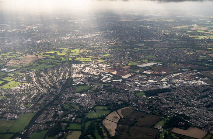 Birmingham 2019-08-10 Flug DLH2510 München Franz Josef Strauß (MUC/EDDM) - Birmingham (BHX/EGBB) Luftbild aerial photo