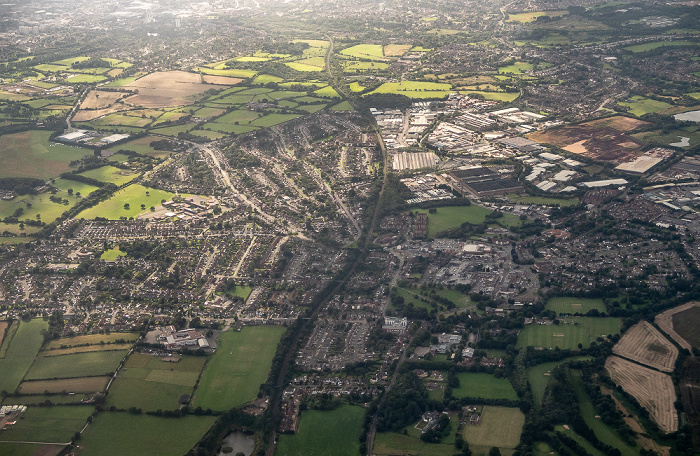 Birmingham 2019-08-10 Flug DLH2510 München Franz Josef Strauß (MUC/EDDM) - Birmingham (BHX/EGBB) Luftbild aerial photo