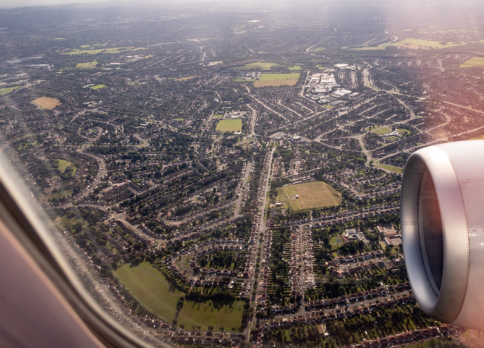 Birmingham 2019-08-10 Flug DLH2510 München Franz Josef Strauß (MUC/EDDM) - Birmingham (BHX/EGBB) Luftbild aerial photo