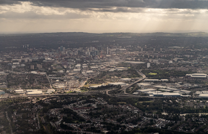 Birmingham 2019-08-10 Flug DLH2510 München Franz Josef Strauß (MUC/EDDM) - Birmingham (BHX/EGBB) Luftbild aerial photo