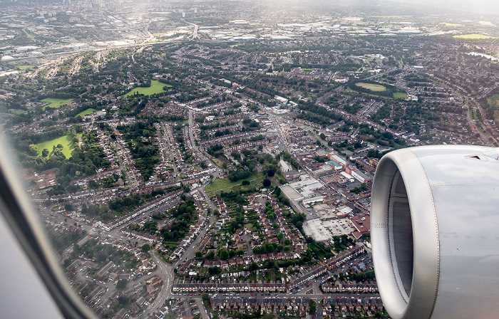 Birmingham 2019-08-10 Flug DLH2510 München Franz Josef Strauß (MUC/EDDM) - Birmingham (BHX/EGBB) Luftbild aerial photo