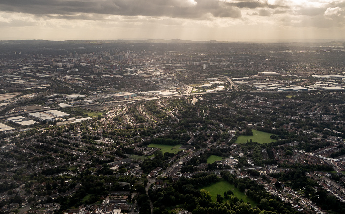 Birmingham 2019-08-10 Flug DLH2510 München Franz Josef Strauß (MUC/EDDM) - Birmingham (BHX/EGBB) Luftbild aerial photo