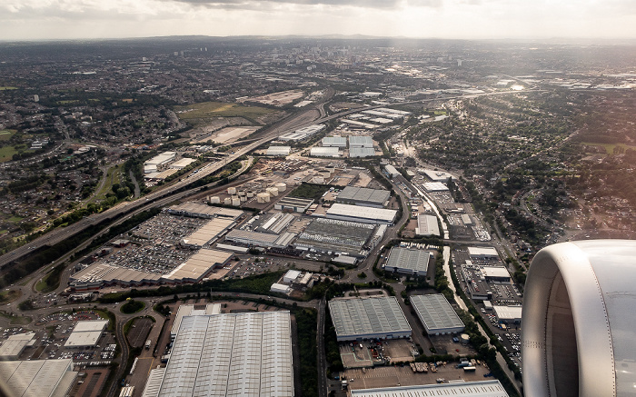 Birmingham 2019-08-10 Flug DLH2510 München Franz Josef Strauß (MUC/EDDM) - Birmingham (BHX/EGBB) Luftbild aerial photo