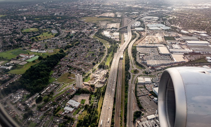 Birmingham 2019-08-10 Flug DLH2510 München Franz Josef Strauß (MUC/EDDM) - Birmingham (BHX/EGBB) Luftbild aerial photo