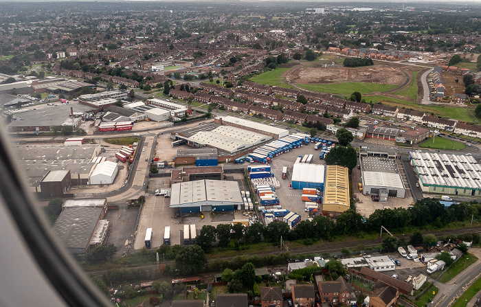 Birmingham 2019-08-10 Flug DLH2510 München Franz Josef Strauß (MUC/EDDM) - Birmingham (BHX/EGBB) Luftbild aerial photo